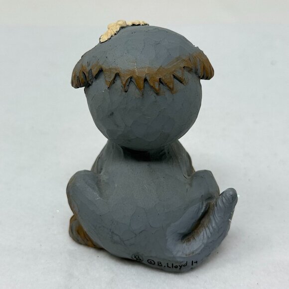 Blossom Bucket Sheepdog Dog Figurine B. Lloyd Sprocket Fluffy Puppy Decor - Picture 7 of 8